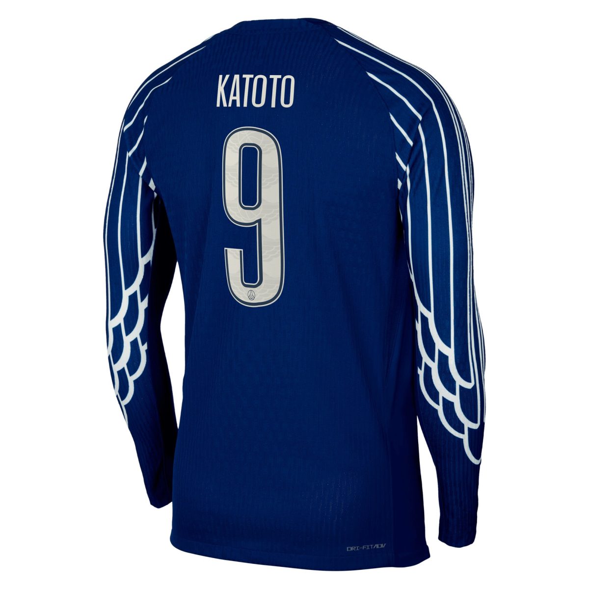 maglia da gara jordan dri-fit adv psg fourth 2024-25 – manica lunga – bambini con stampa katoto 9 Collezione | Kit e Maglie PSG