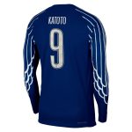 maglia da gara jordan dri-fit adv psg fourth 2024-25 – manica lunga – bambini con stampa katoto 9 Collezione | Kit e Maglie PSG