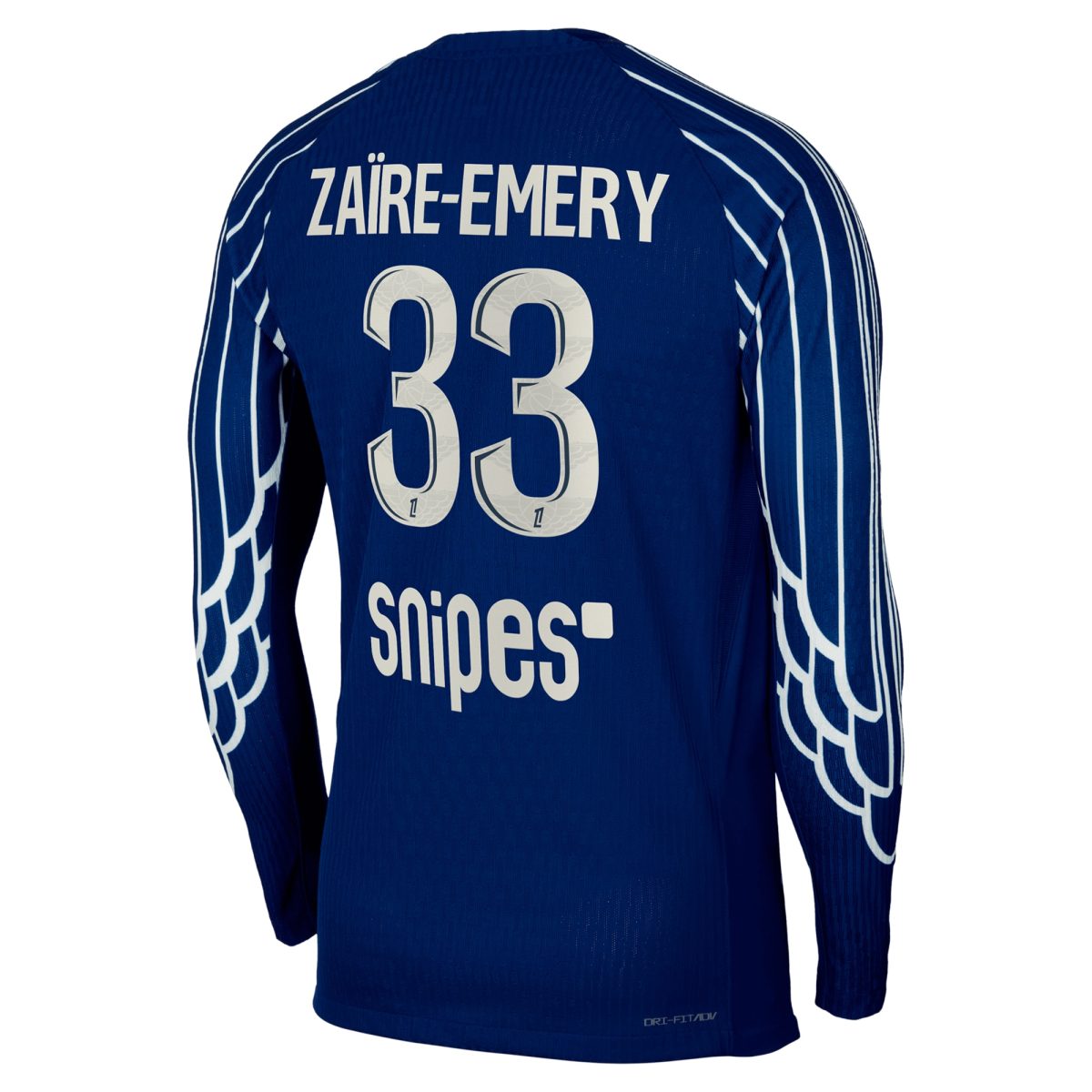 maglia da gara jordan dri-fit adv psg fourth 2024-25 – manica lunga – bambini con stampa zaire-emery 33 Collezione | Kit e Maglie PSG