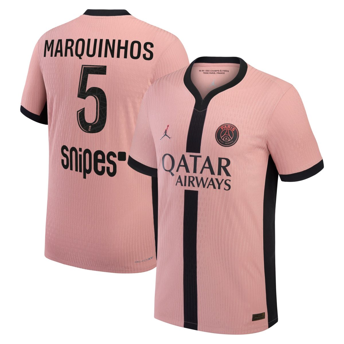 maglia da gara psg jordan third dri-fit adv 2024-25 con stampa marquinhos 5 Collezione | Kit e Maglie PSG