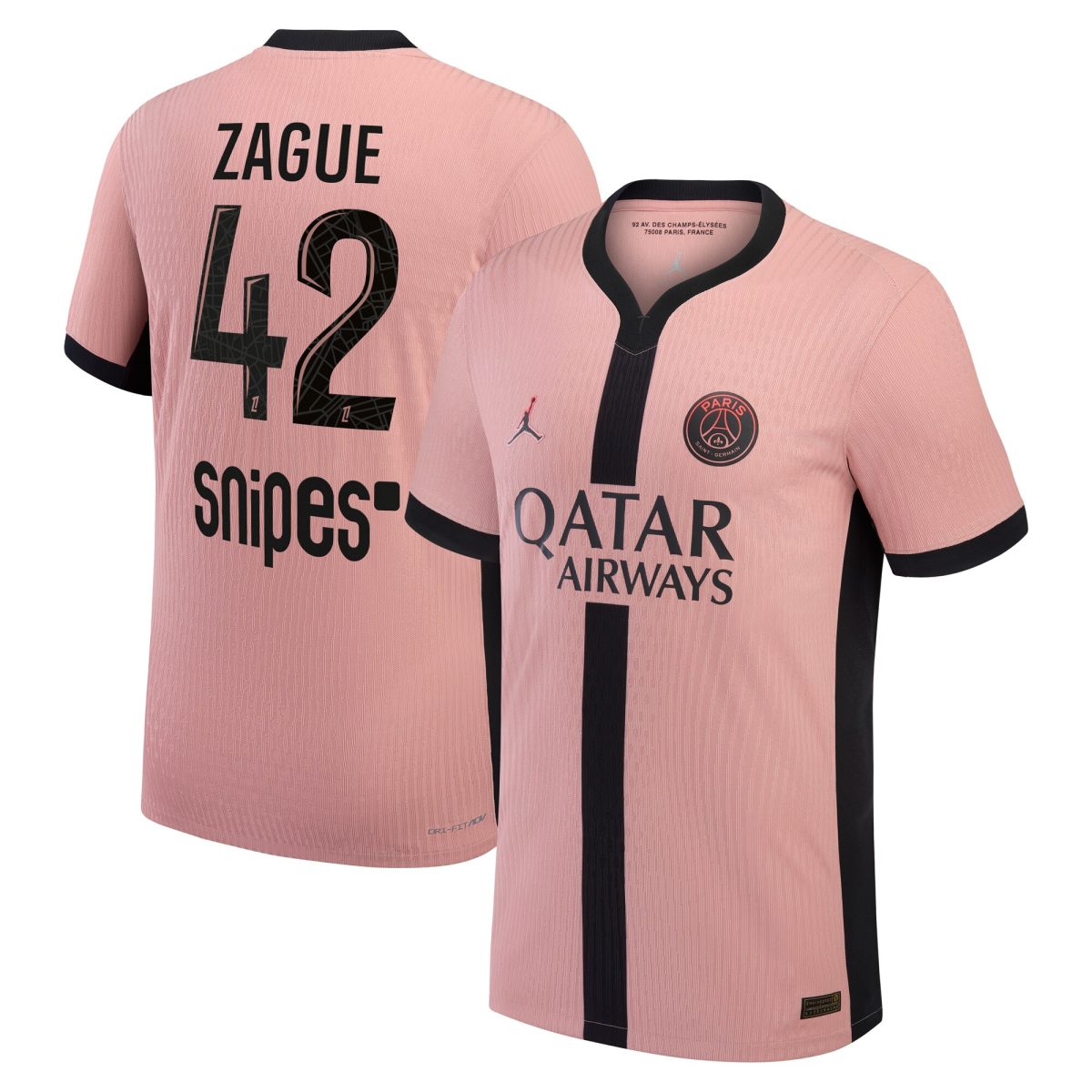 maglia da gara psg jordan third dri-fit adv 2024-25 con stampa zague 42 Collezione | Kit e Maglie PSG