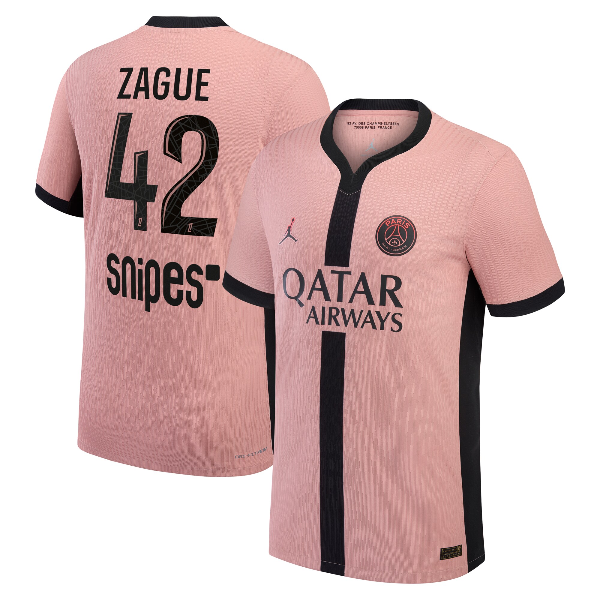 maglia da gara psg jordan third dri-fit adv 2024-25 con stampa zague 42 Collezione | Kit e Maglie PSG