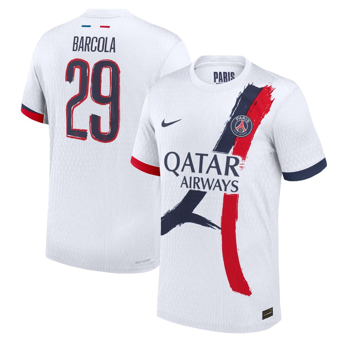 maglia da gara psg nike away dri fit adv 2024-25 con stampa cup barcola 29 Collezione | Kit e Maglie PSG