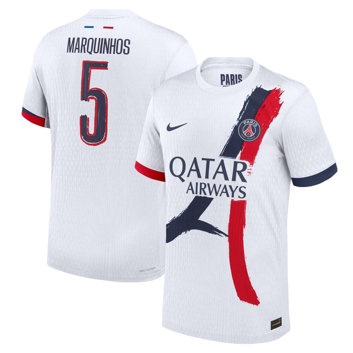 maglia da gara psg nike away dri fit adv 2024-25 con stampa cup marquinhos 5 Collezione | Kit e Maglie PSG