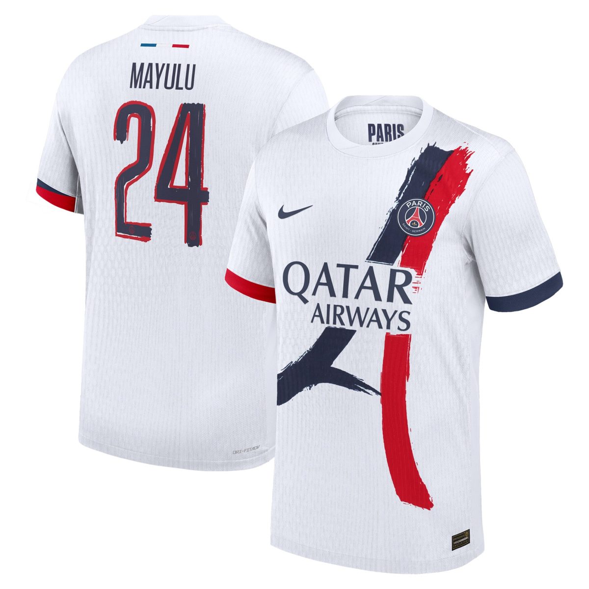maglia da gara psg nike away dri fit adv 2024-25 con stampa cup mayulu 24 Collezione | Kit e Maglie PSG