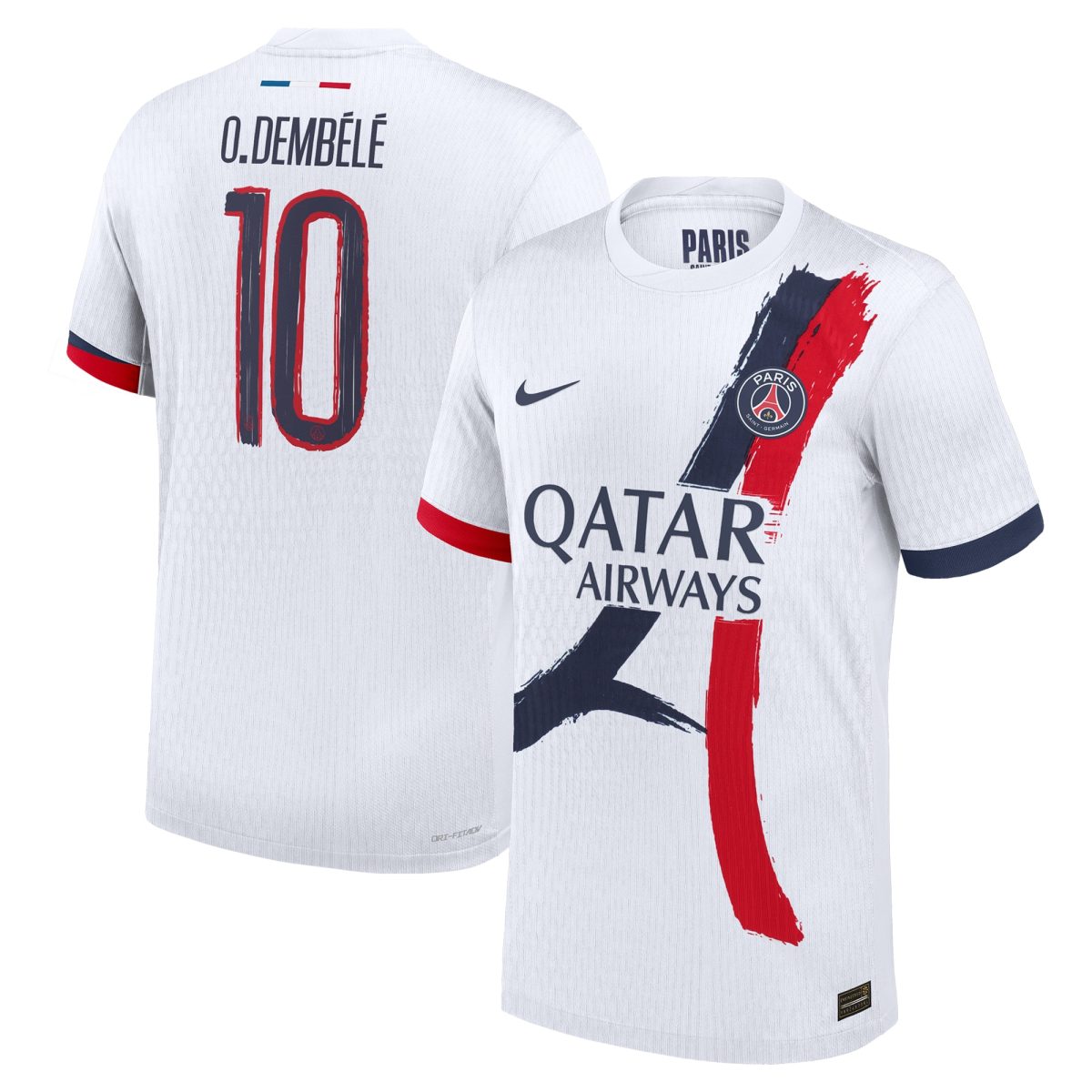 maglia da gara psg nike away dri fit adv 2024-25 con stampa cup o.dembele 10 Collezione | Kit e Maglie PSG
