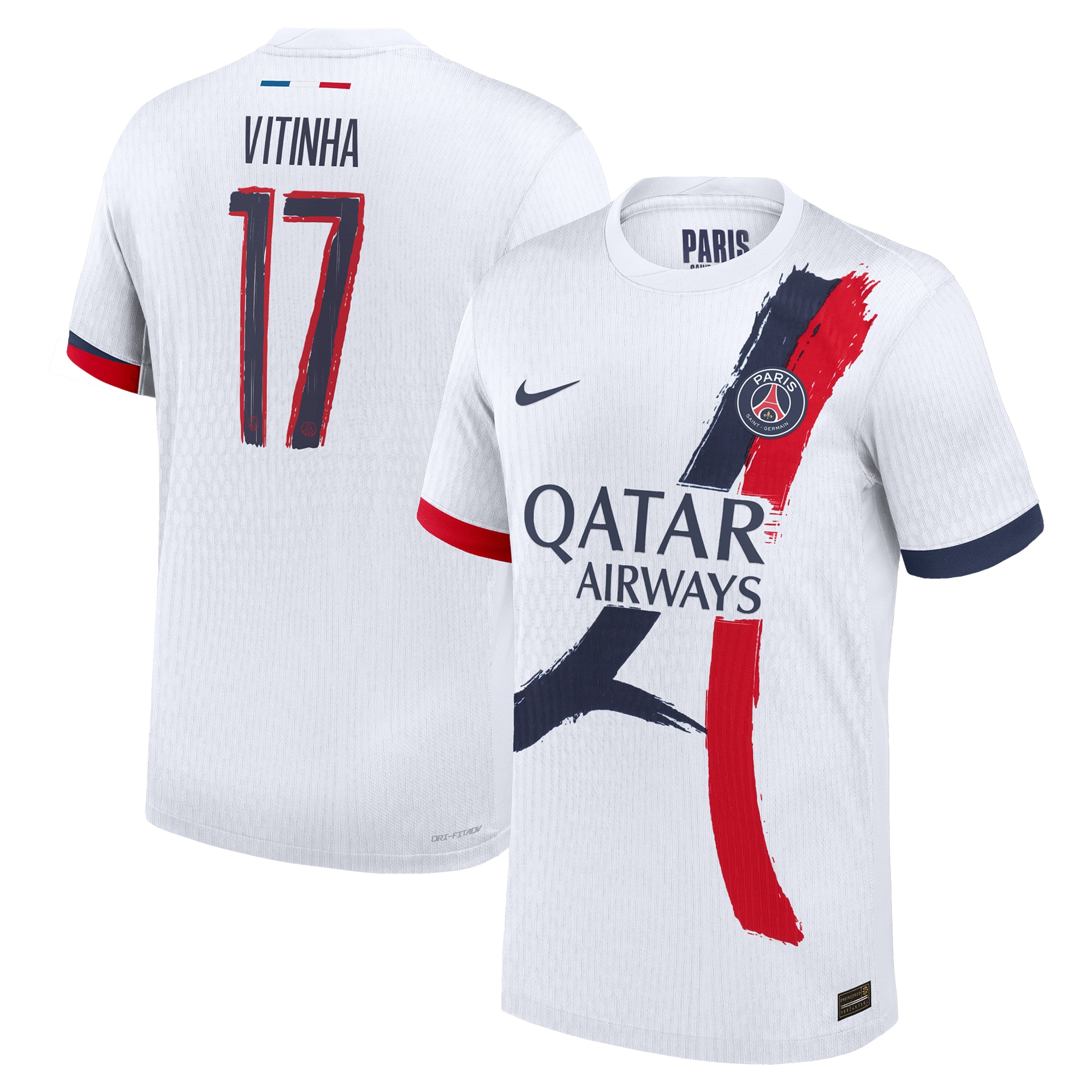 maglia da gara psg nike away dri fit adv 2024-25 con stampa cup vitinha 17 Collezione | Kit e Maglie PSG