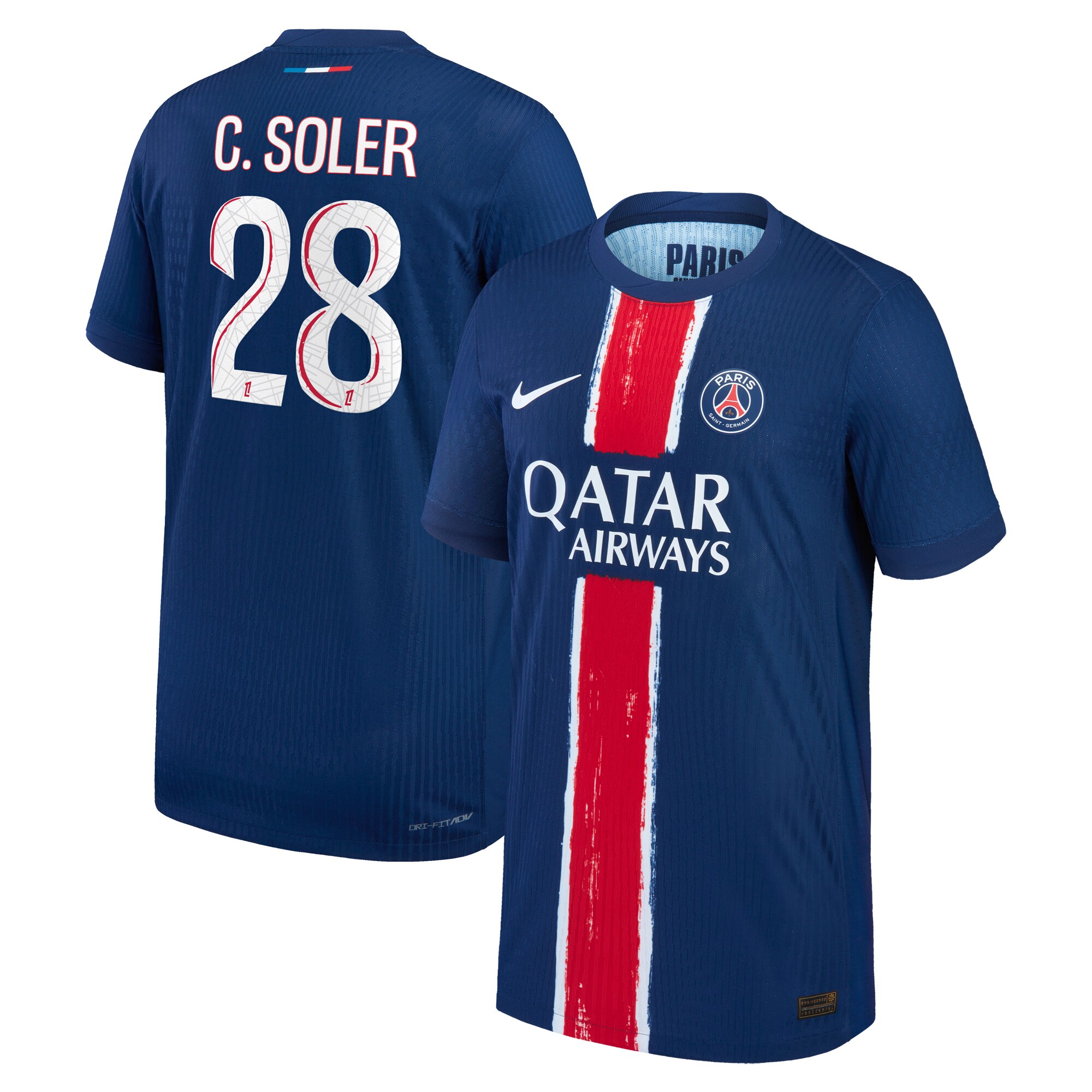 maglia da gara psg nike dri-fit adv home 2024-25 – bambini con stampa c. soler 28 Collezione | Kit e Maglie PSG
