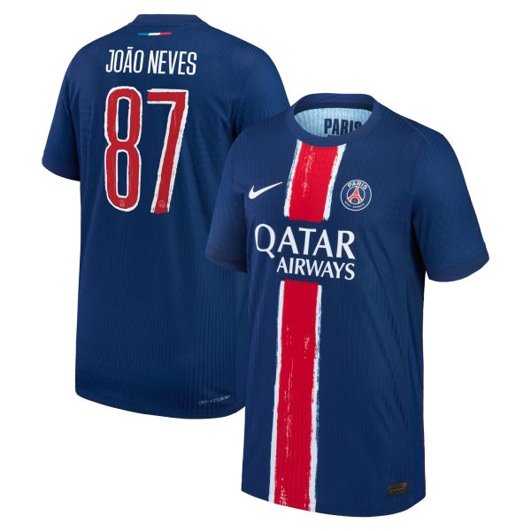 maglia da gara psg nike dri-fit adv home 2024-25 – bambini con stampa cup joao neves 87 Collezione | Kit e Maglie PSG