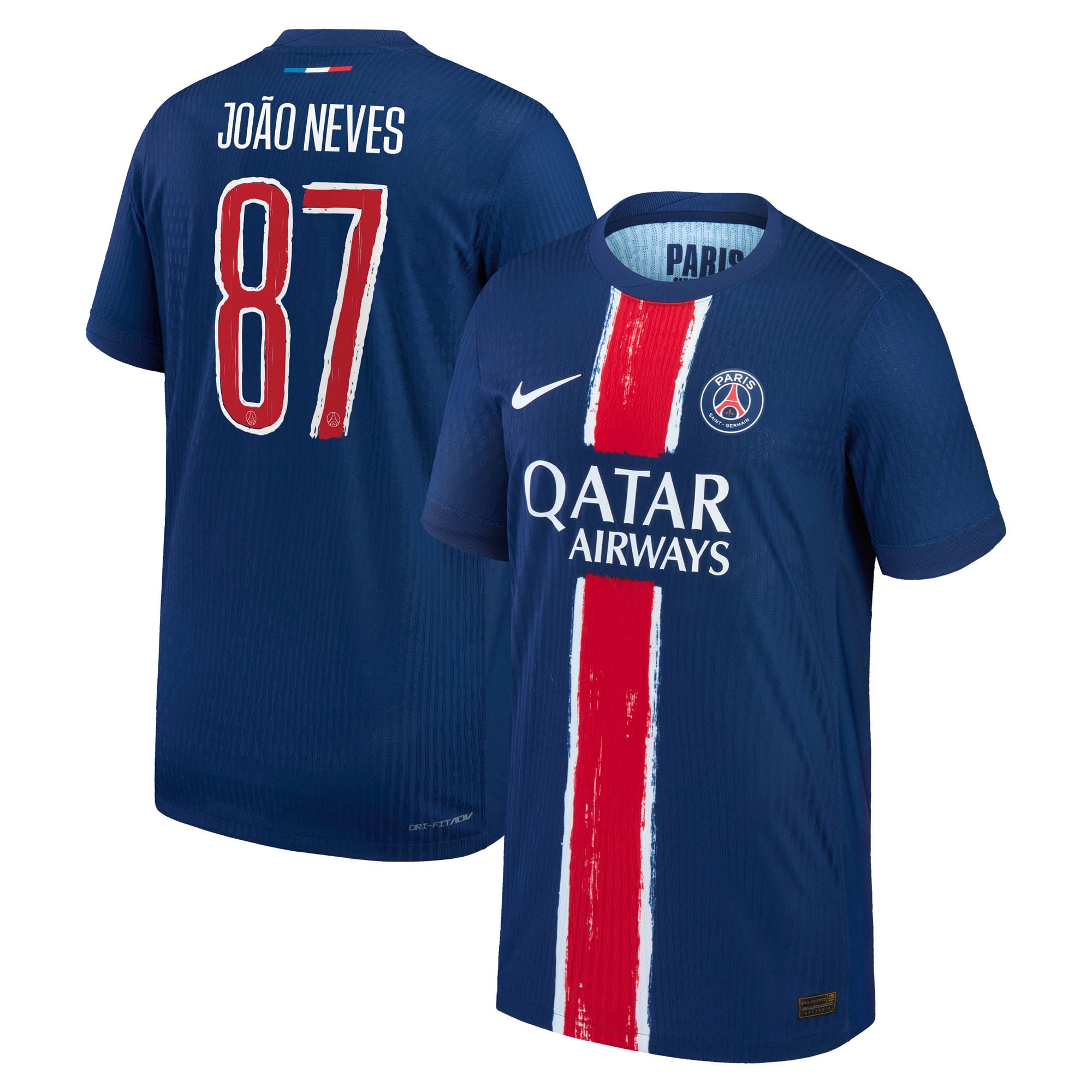 maglia da gara psg nike dri-fit adv home 2024-25 – bambini con stampa cup joao neves 87 Collezione | Kit e Maglie PSG