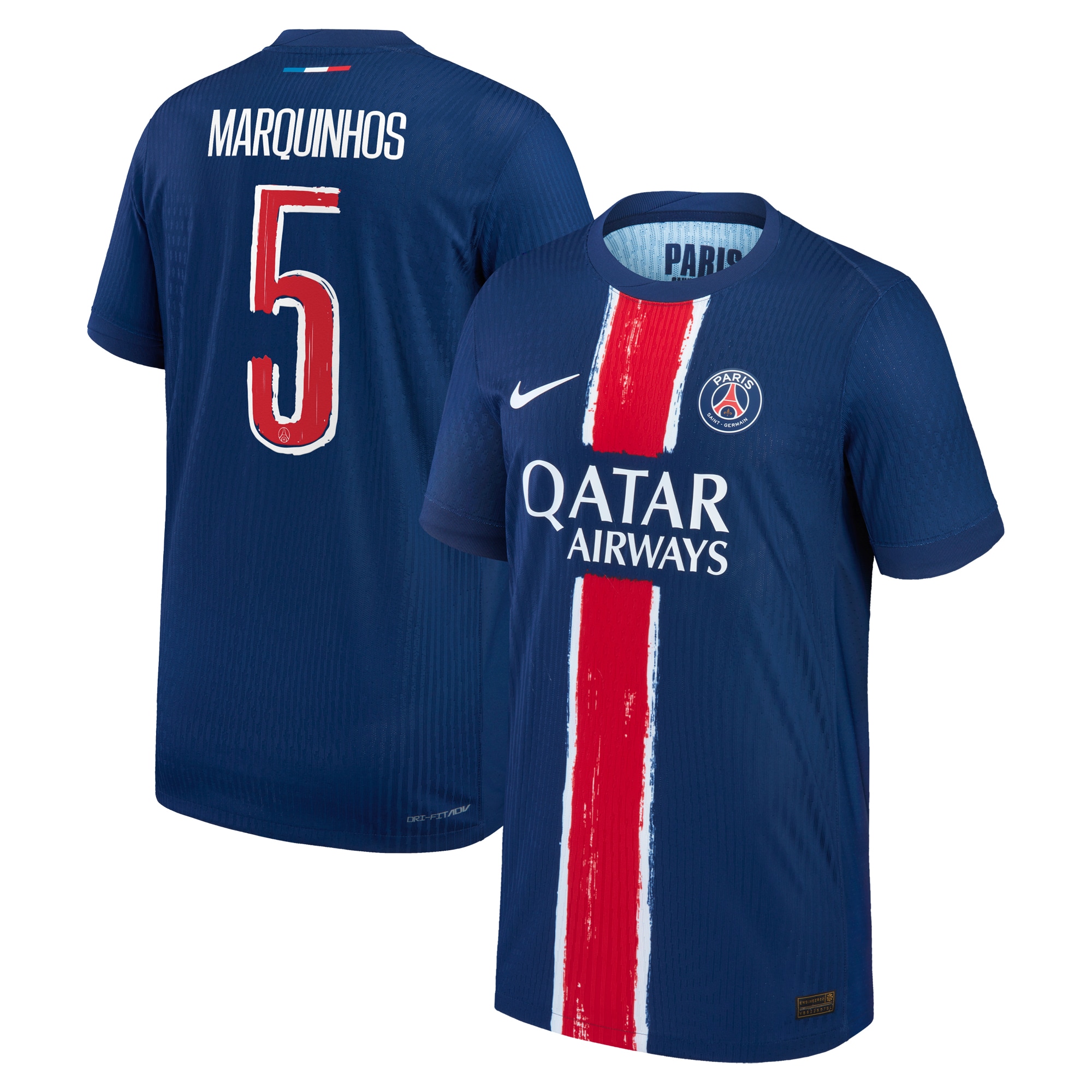 maglia da gara psg nike dri-fit adv home 2024-25 – bambini con stampa cup marquinhos 5 Collezione | Kit e Maglie PSG