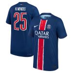 maglia da gara psg nike dri-fit adv home 2024-25 – bambini con stampa cup n.mendes 25 Collezione | Kit e Maglie PSG