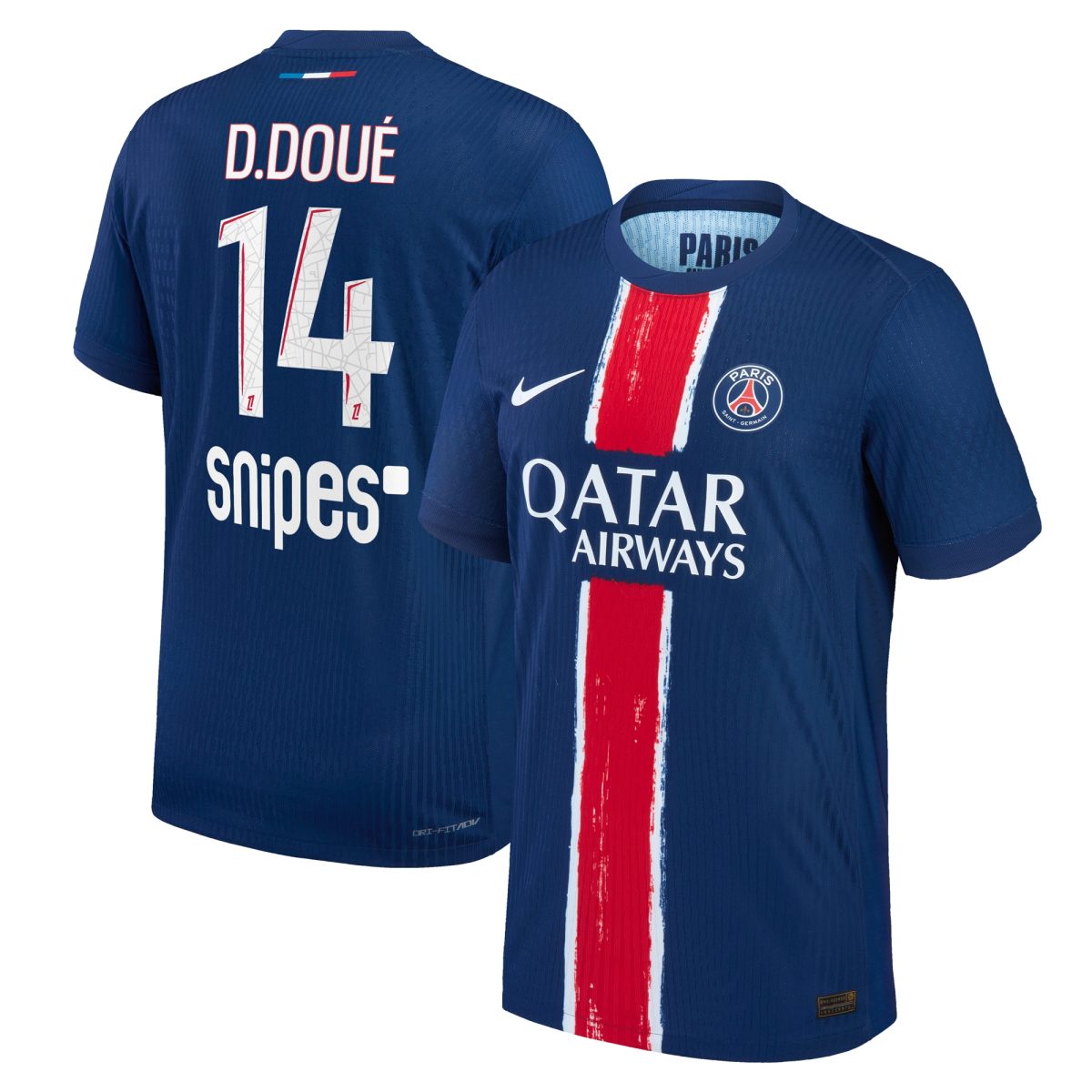 maglia da gara psg nike dri-fit adv home 2024-25 – bambini con stampa d.doue 14 Collezione | Kit e Maglie PSG