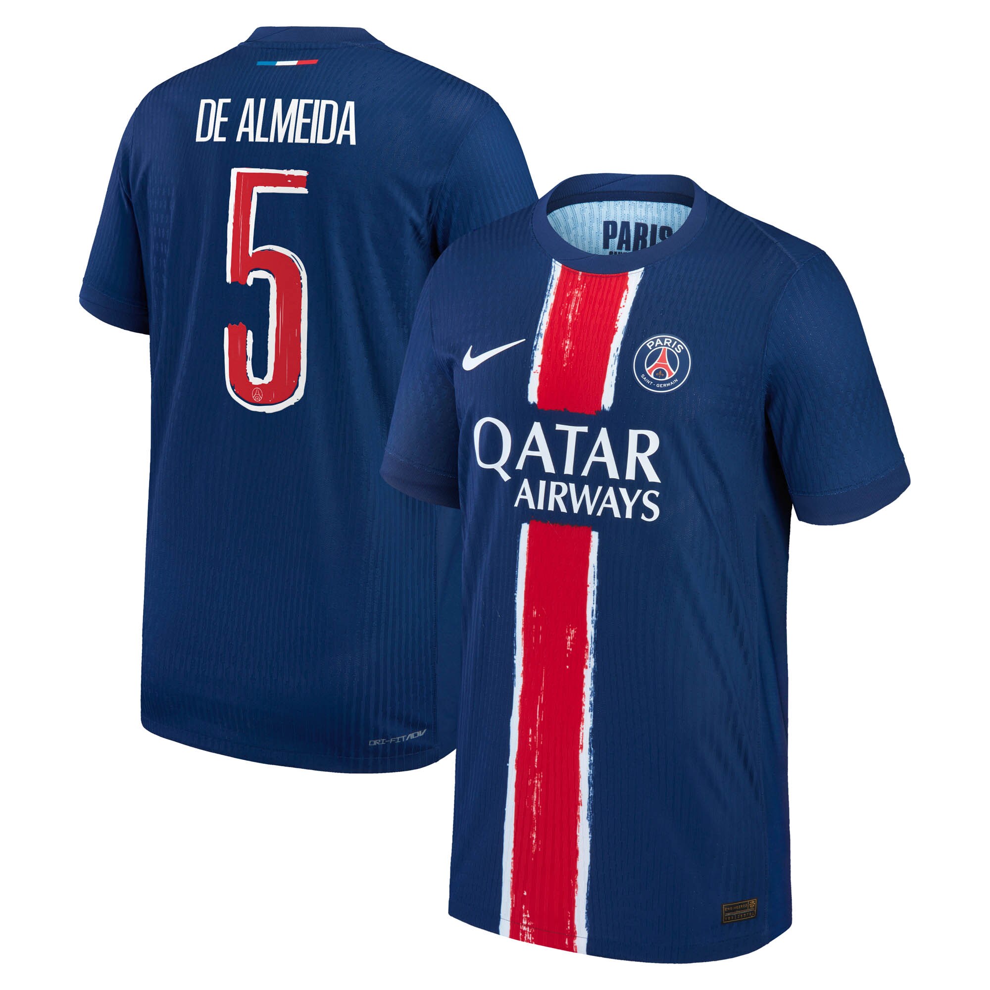 maglia da gara psg nike dri-fit adv home 2024-25 – bambini con stampa de almeida 5 Collezione | Kit e Maglie PSG