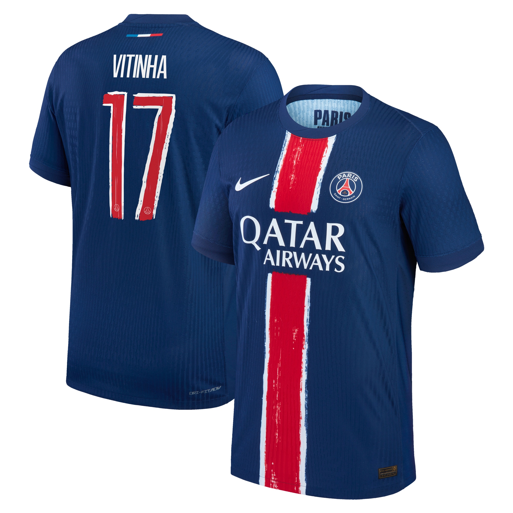 maglia da gara psg nike dri-fit adv home 2024-25 con stampa cup vitinha 17 Collezione | Kit e Maglie PSG