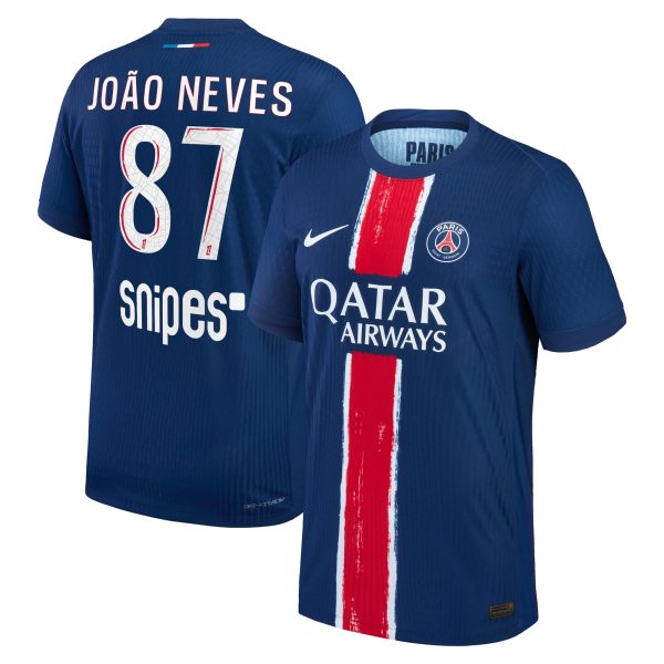 maglia da gara psg nike dri-fit adv home 2024-25 con stampa joao neves 87 Collezione | Kit e Maglie PSG