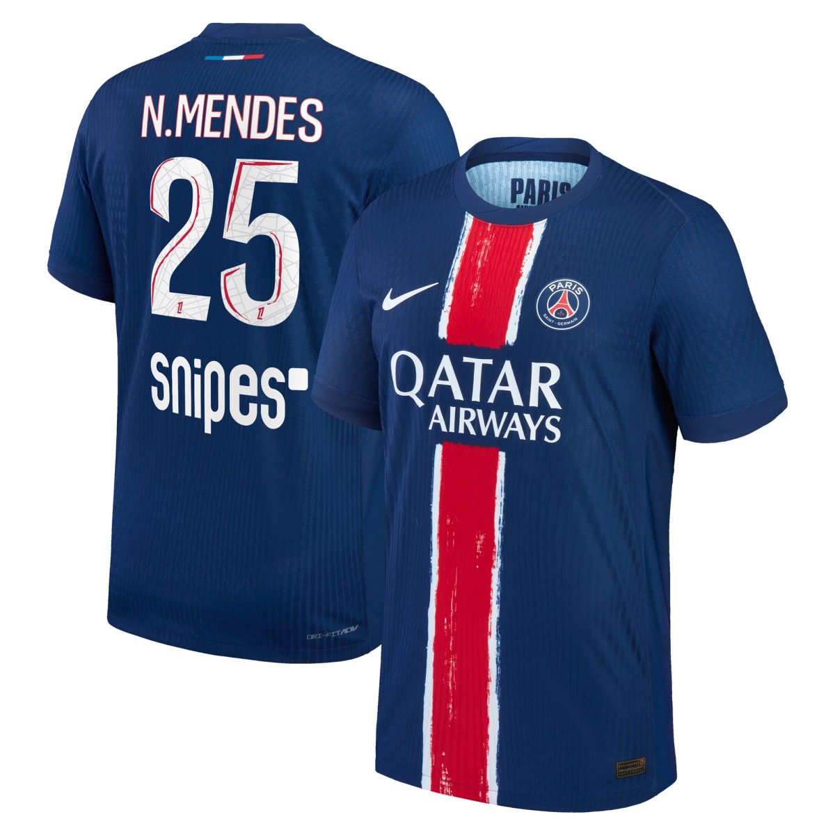 maglia da gara psg nike dri-fit adv home 2024-25 con stampa n.mendes 25 Collezione | Kit e Maglie PSG