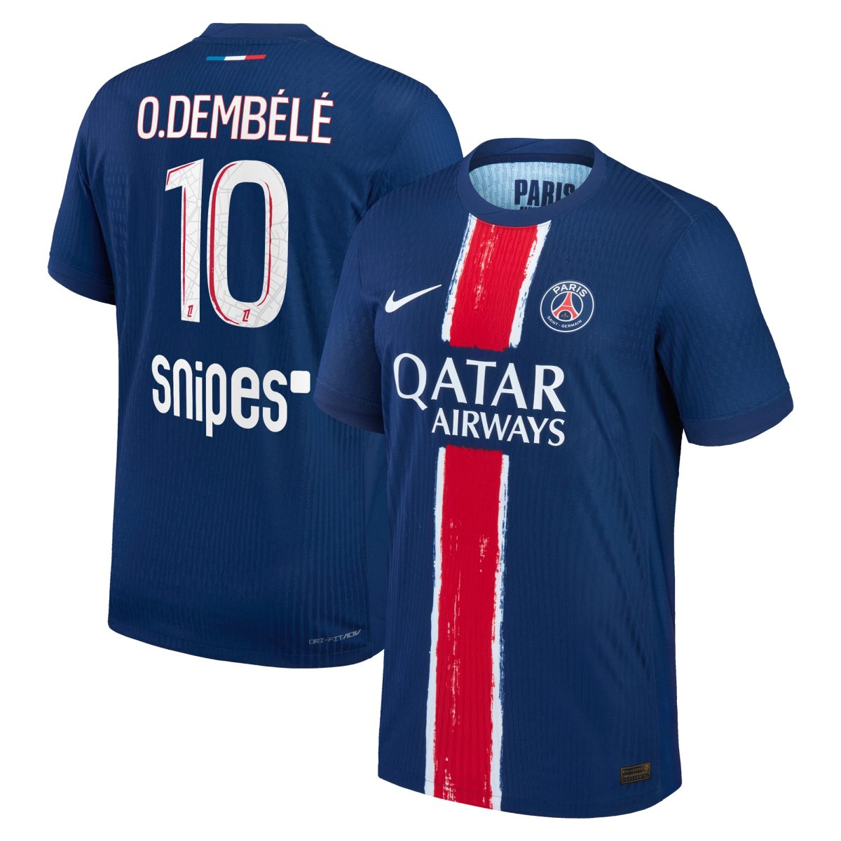 maglia da gara psg nike dri-fit adv home 2024-25 con stampa o.dembele 10 Collezione | Kit e Maglie PSG