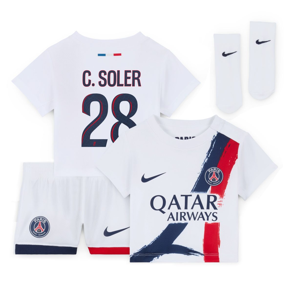 maglia da stadio psg nike away 2024-2025 – neonatos con stampa c. soler 28 Collezione | Kit e Maglie PSG