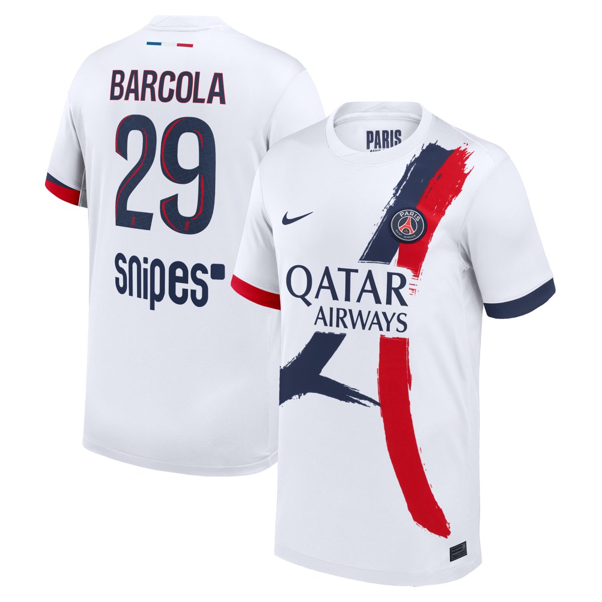 maglia da trasferta nike del psg 2024-2025 – bambini con stampa barcola 29 Collezione | Kit e Maglie PSG