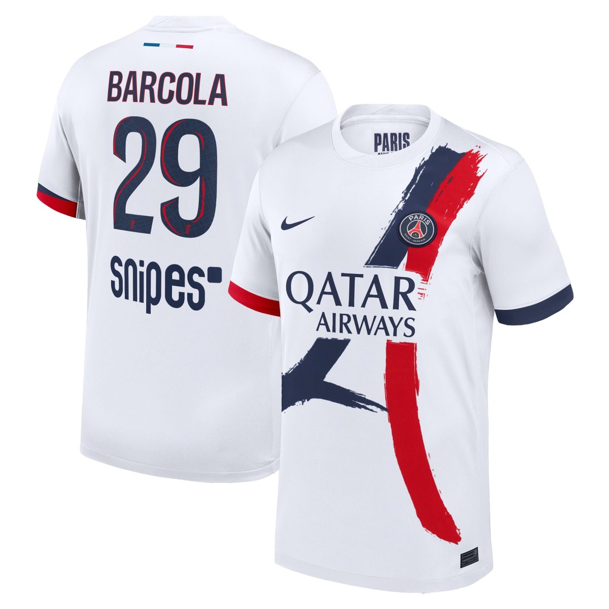 maglia da trasferta nike del psg 2024-2025 con stampa barcola 29 Collezione | Kit e Maglie PSG