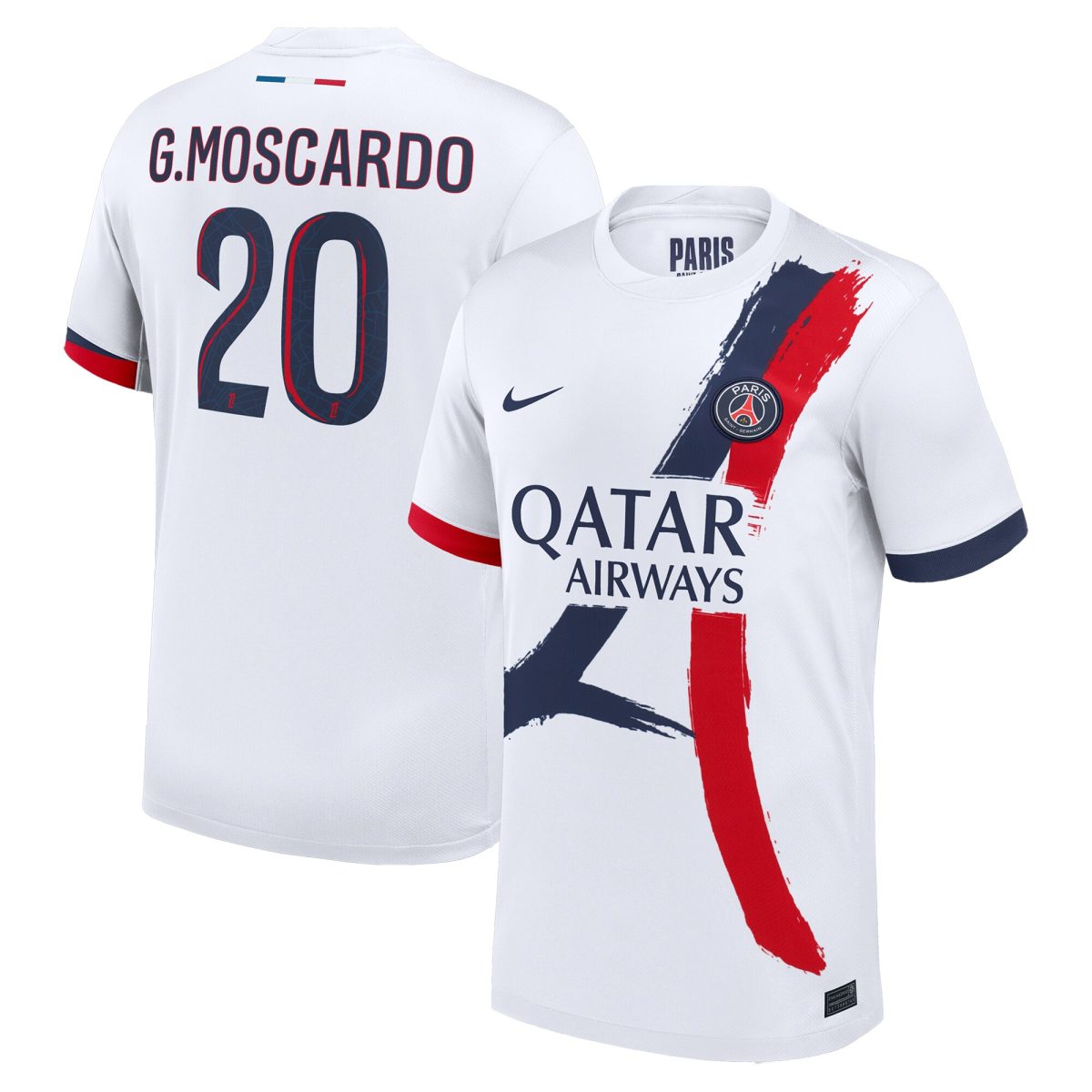 maglia da trasferta nike del psg 2024-2025 con stampa g.moscardo 20 Collezione | Kit e Maglie PSG