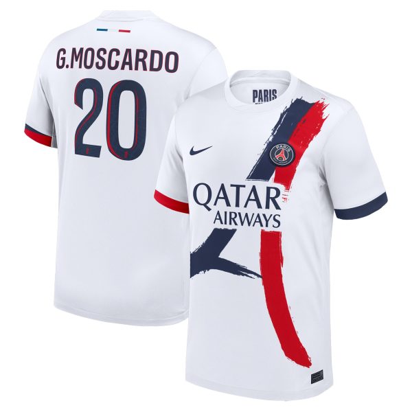 maglia da trasferta nike del psg 2024-2025 con stampa g.moscardo 20 Collezione | Kit e Maglie PSG