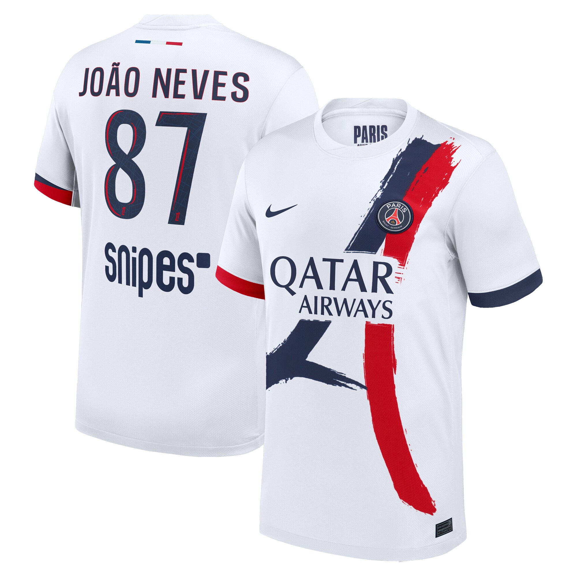 maglia da trasferta nike del psg 2024-2025 con stampa joao neves 87 Collezione | Kit e Maglie PSG