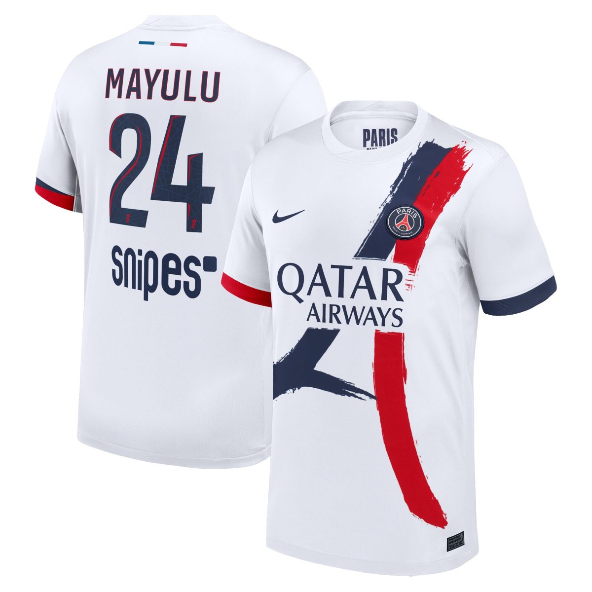maglia da trasferta nike del psg 2024-2025 con stampa mayulu 24 Collezione | Kit e Maglie PSG
