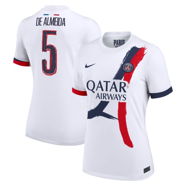 maglia da trasferta nike del psg 2024-2025 – donne con stampa de almeida 5 Collezione | Kit e Maglie PSG