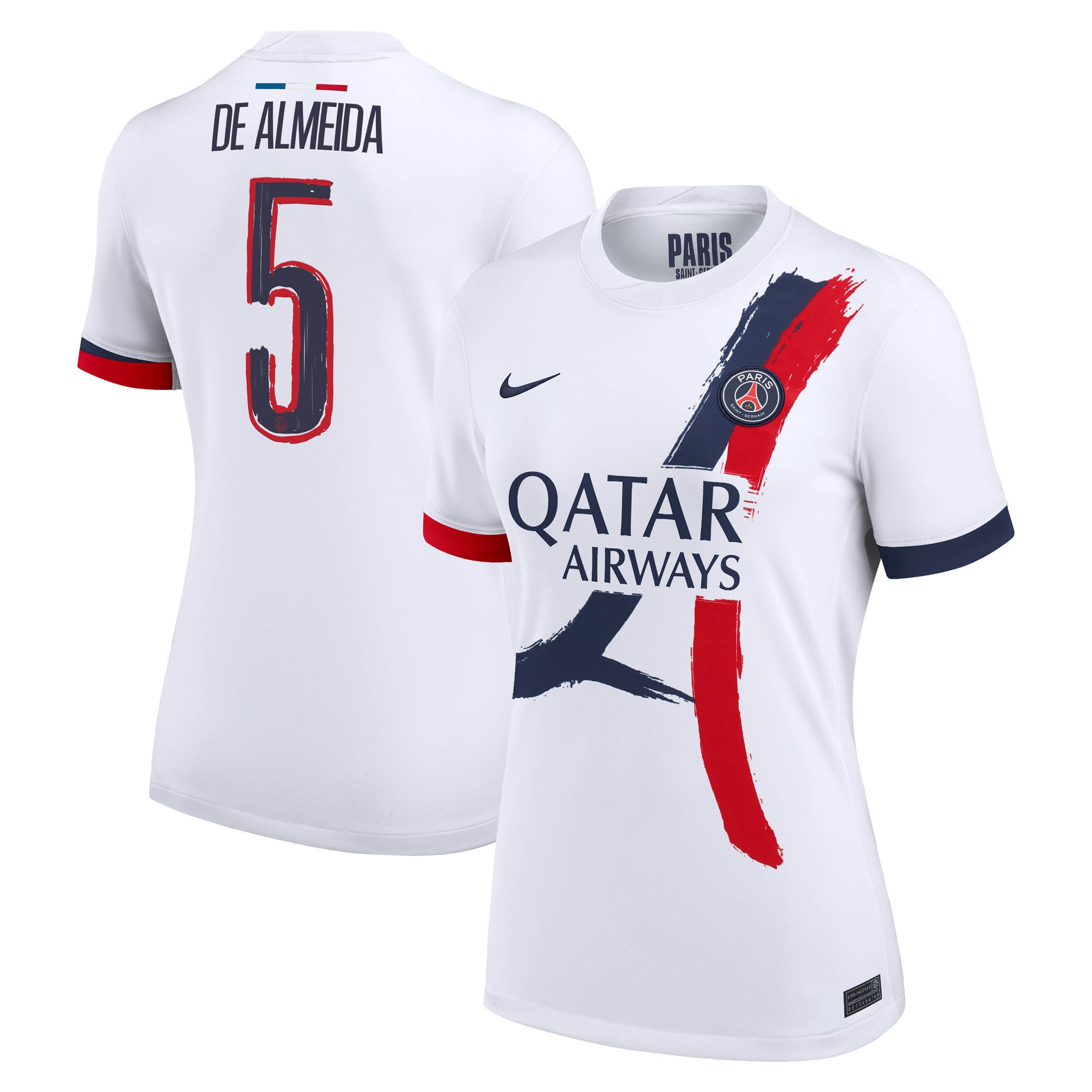maglia da trasferta nike del psg 2024-2025 – donne con stampa de almeida 5 Collezione | Kit e Maglie PSG