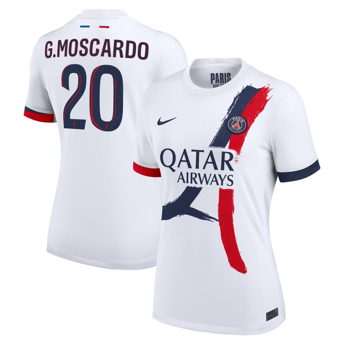maglia da trasferta nike del psg 2024-2025 – donne con stampa g.moscardo 20 Collezione | Kit e Maglie PSG