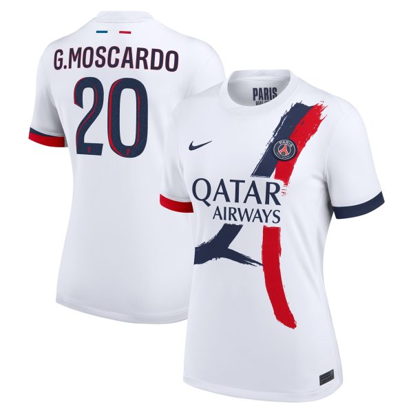 maglia da trasferta nike del psg 2024-2025 – donne con stampa g.moscardo 20 Collezione | Kit e Maglie PSG
