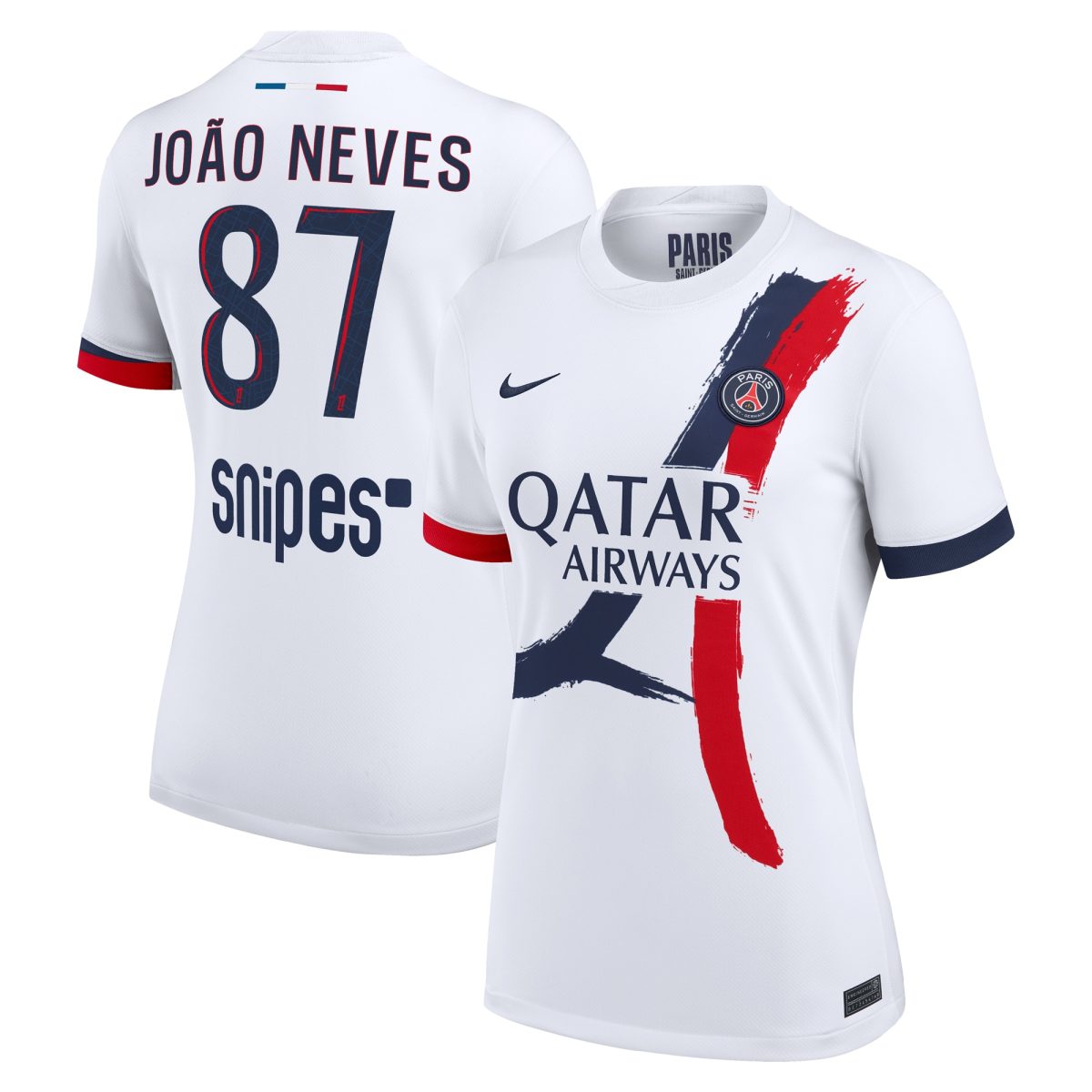 maglia da trasferta nike del psg 2024-2025 – donne con stampa joao neves 87 Collezione | Kit e Maglie PSG