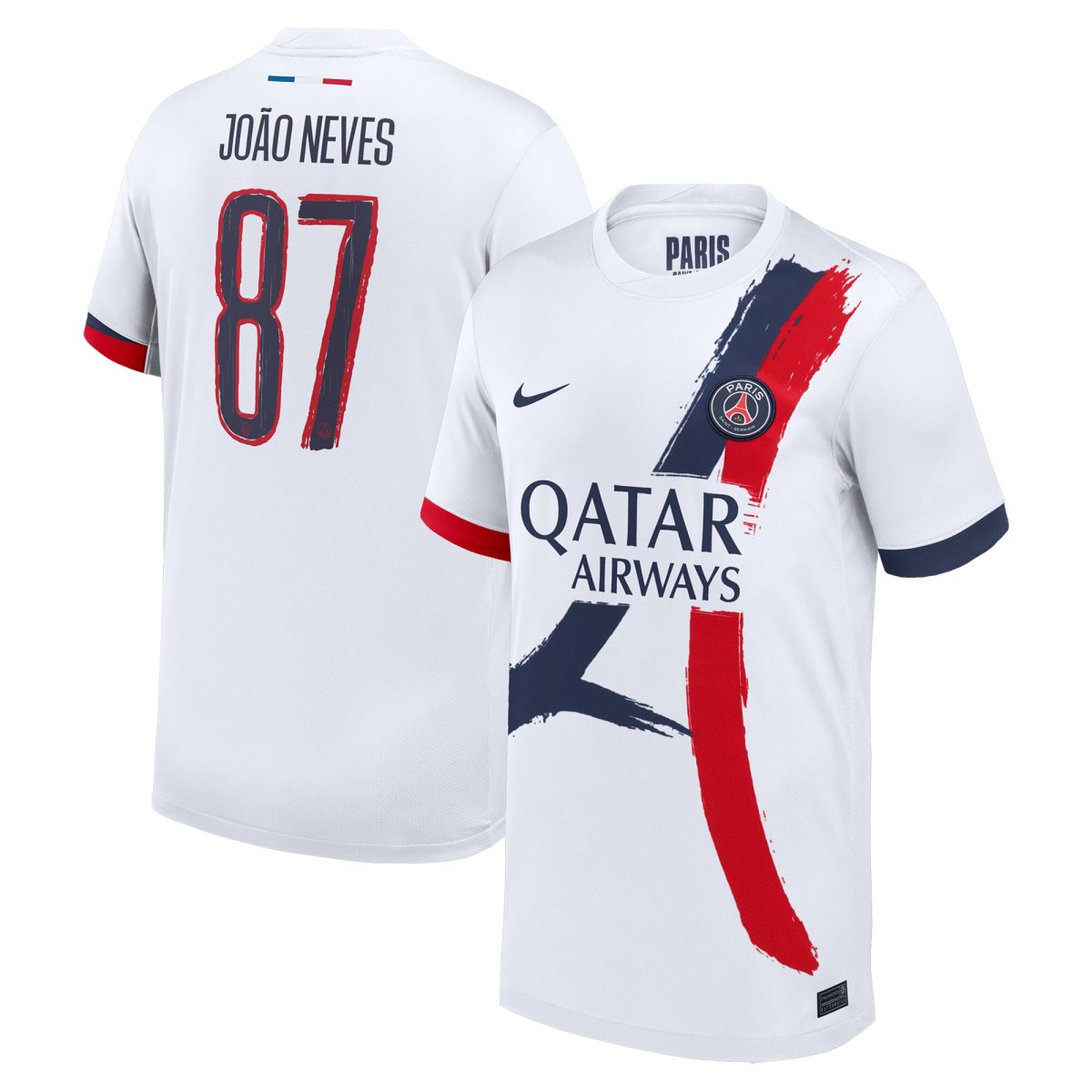 maglia da trasferta nike del psg 2024-25 – bambini con stampa cup joao neves 87 Collezione | Kit e Maglie PSG