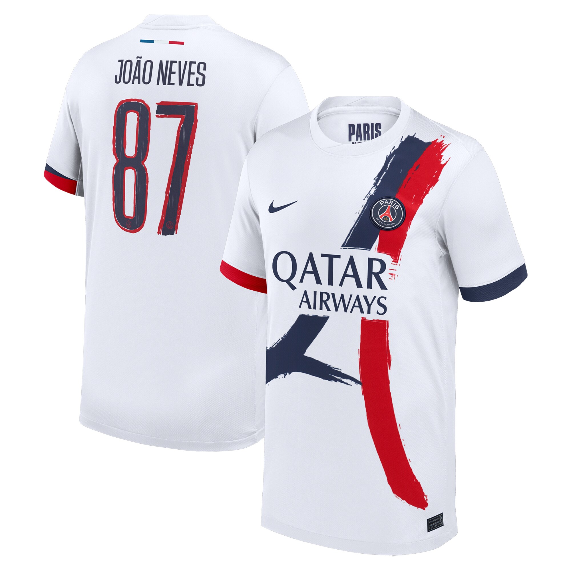 maglia da trasferta nike del psg 2024-25 – bambini con stampa cup joao neves 87 Collezione | Kit e Maglie PSG