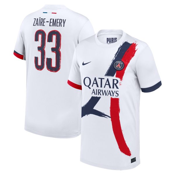 maglia da trasferta nike del psg 2024-25 – bambini con stampa cup zaire-emery 33 Collezione | Kit e Maglie PSG