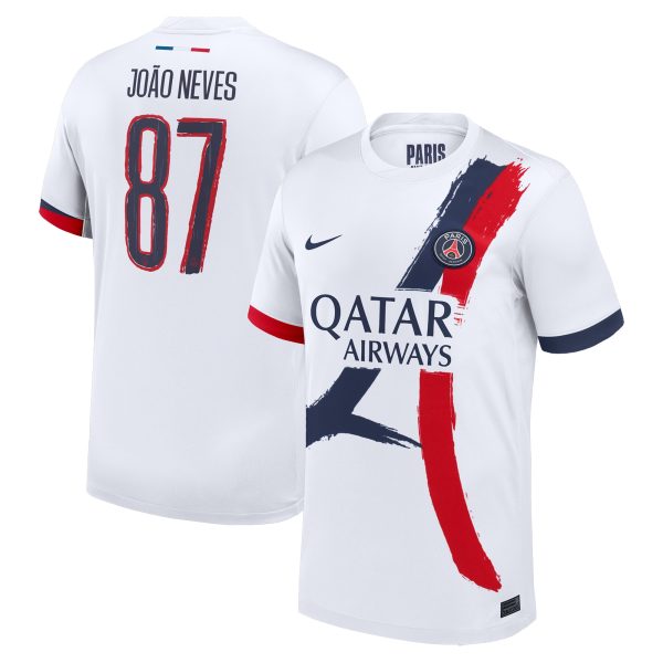 maglia da trasferta nike del psg 2024-25 con stampa cup joao neves 87 Collezione | Kit e Maglie PSG