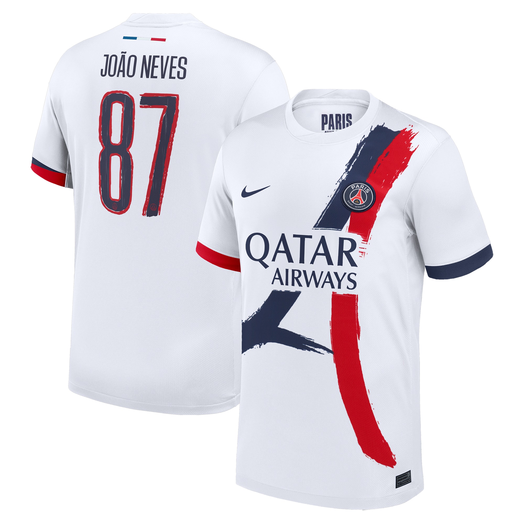 maglia da trasferta nike del psg 2024-25 con stampa cup joao neves 87 Collezione | Kit e Maglie PSG