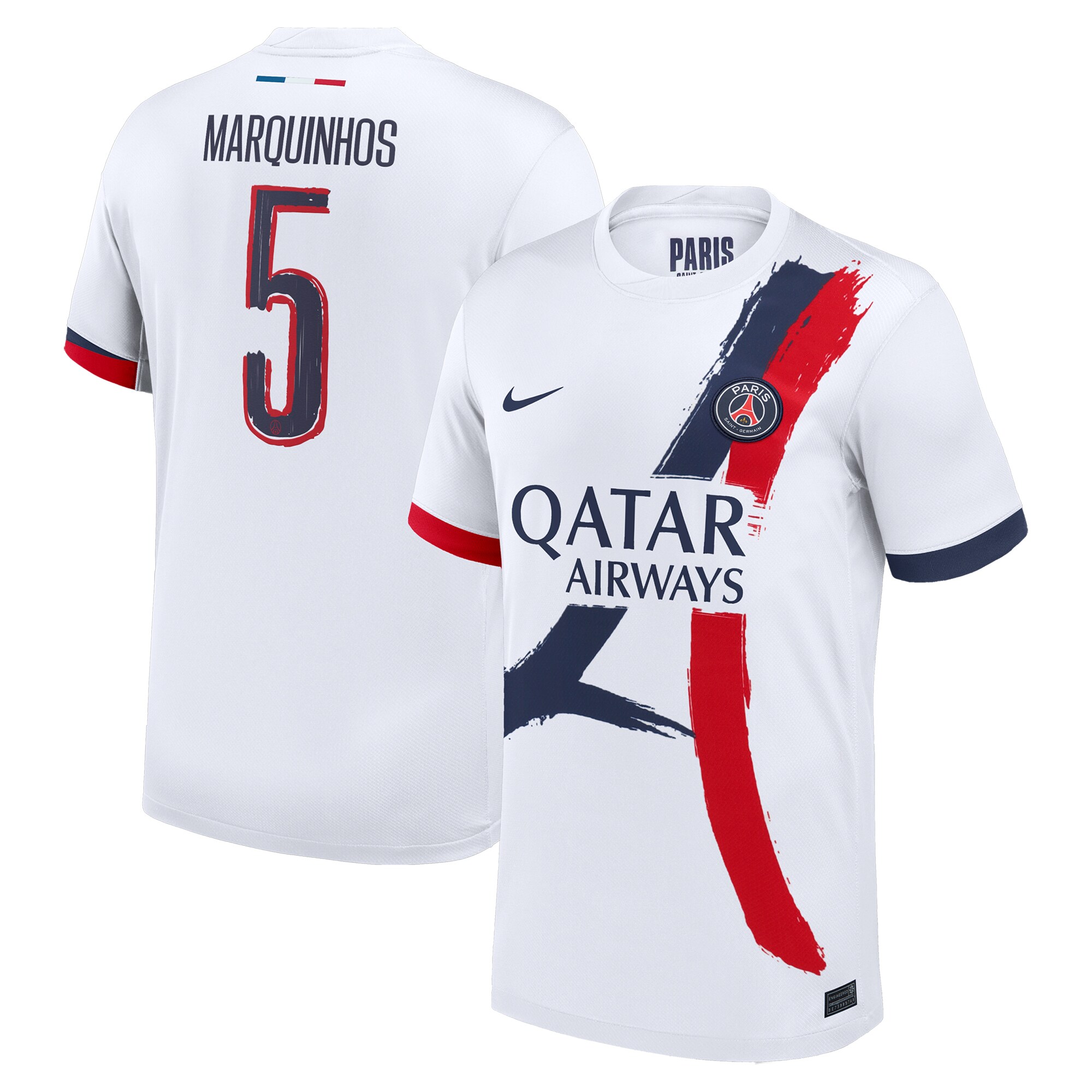 maglia da trasferta nike del psg 2024-25 con stampa cup marquinhos 5 Collezione | Kit e Maglie PSG