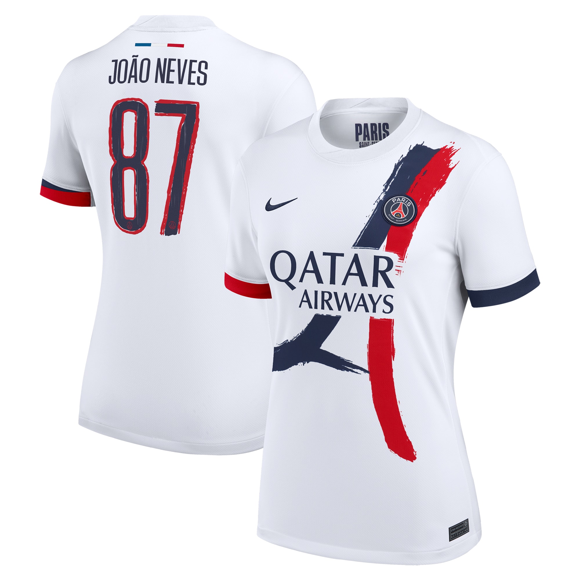maglia da trasferta nike del psg 2024-25 – donne con stampa cup joao neves 87 Collezione | Kit e Maglie PSG