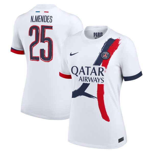 maglia da trasferta nike del psg 2024-25 – donne con stampa cup n.mendes 25 Collezione | Kit e Maglie PSG