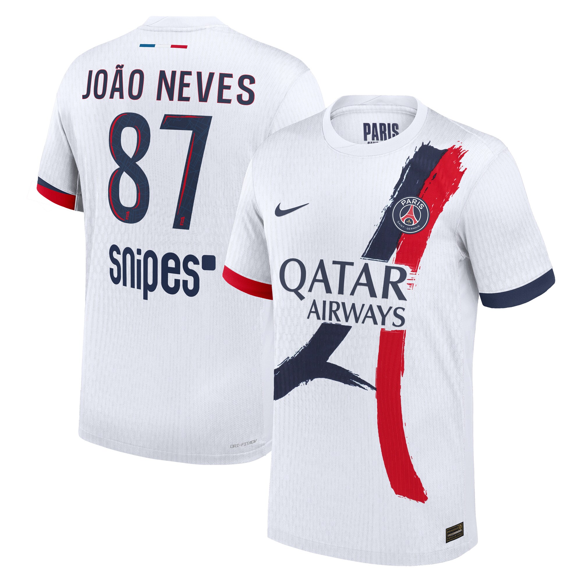 maglia da trasferta nike dri-fit adv del psg 2024-25 con stampa joao neves 87 Collezione | Kit e Maglie PSG