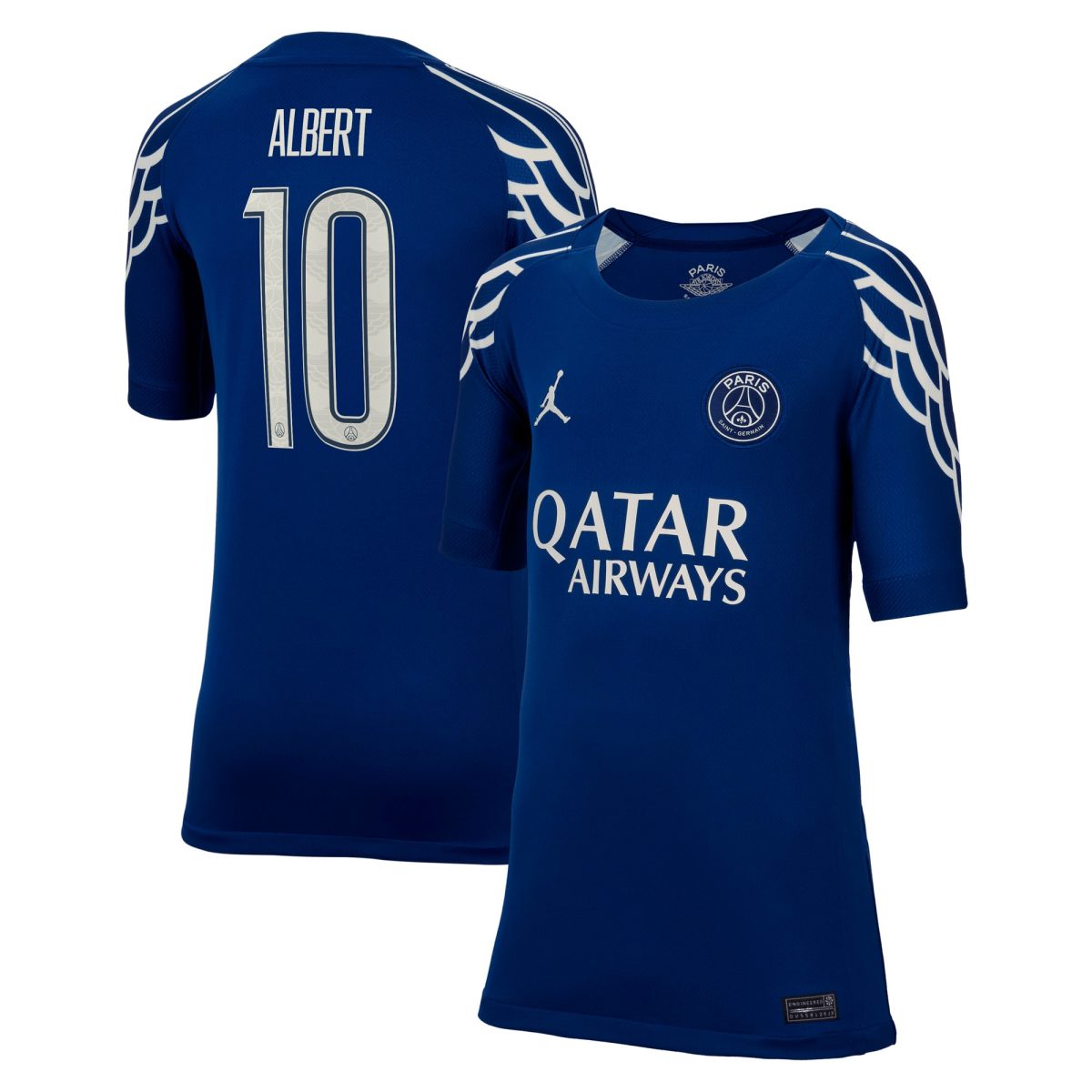 maglia jordan fourth stadium del psg 2024-25 – bambini con stampa albert 10 Collezione | Kit e Maglie PSG