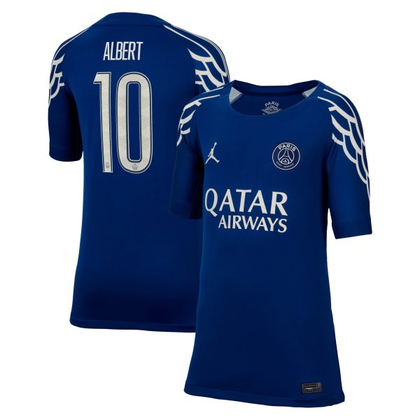 maglia jordan fourth stadium del psg 2024-25 – bambini con stampa albert 10 Collezione | Kit e Maglie PSG