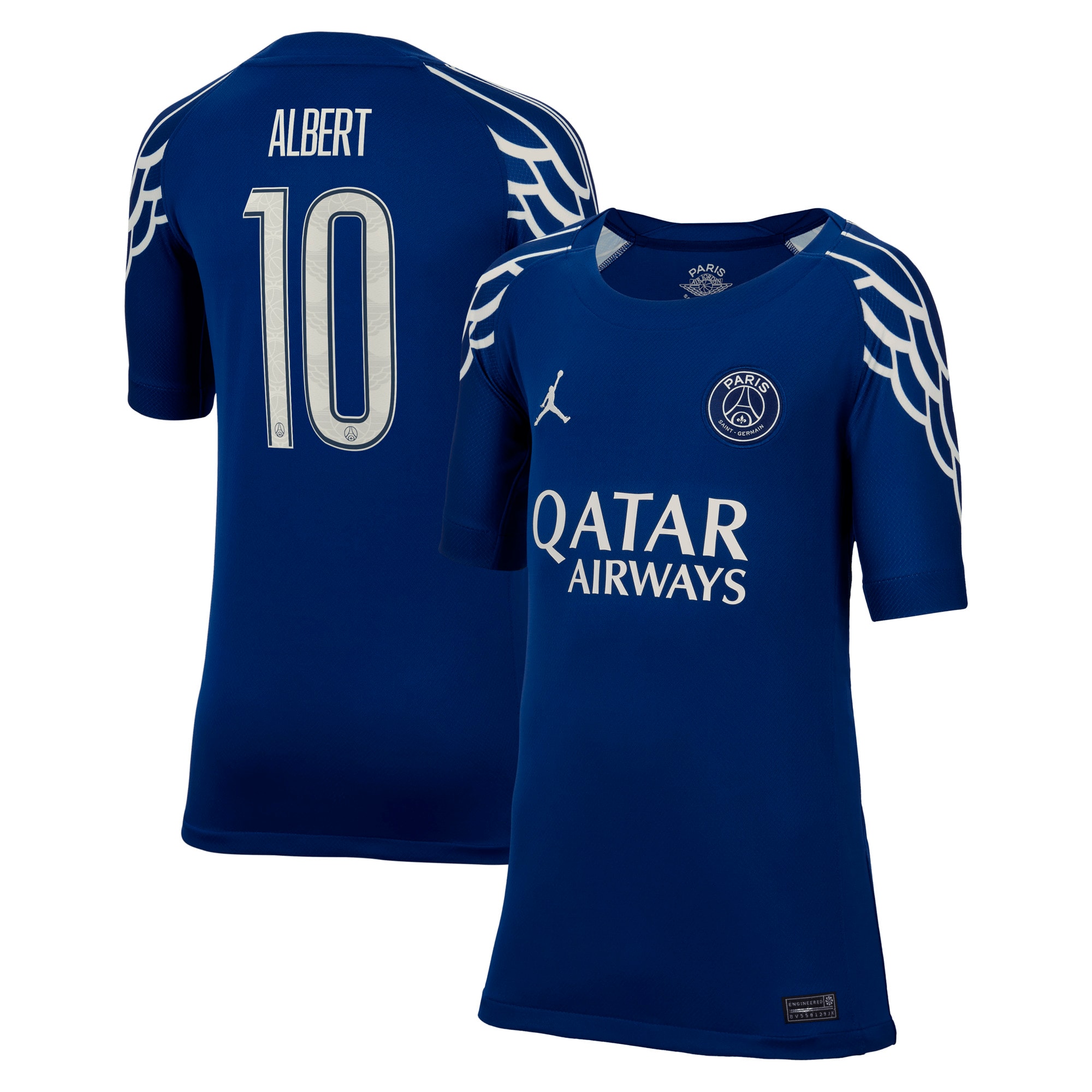 maglia jordan fourth stadium del psg 2024-25 – bambini con stampa albert 10 Collezione | Kit e Maglie PSG