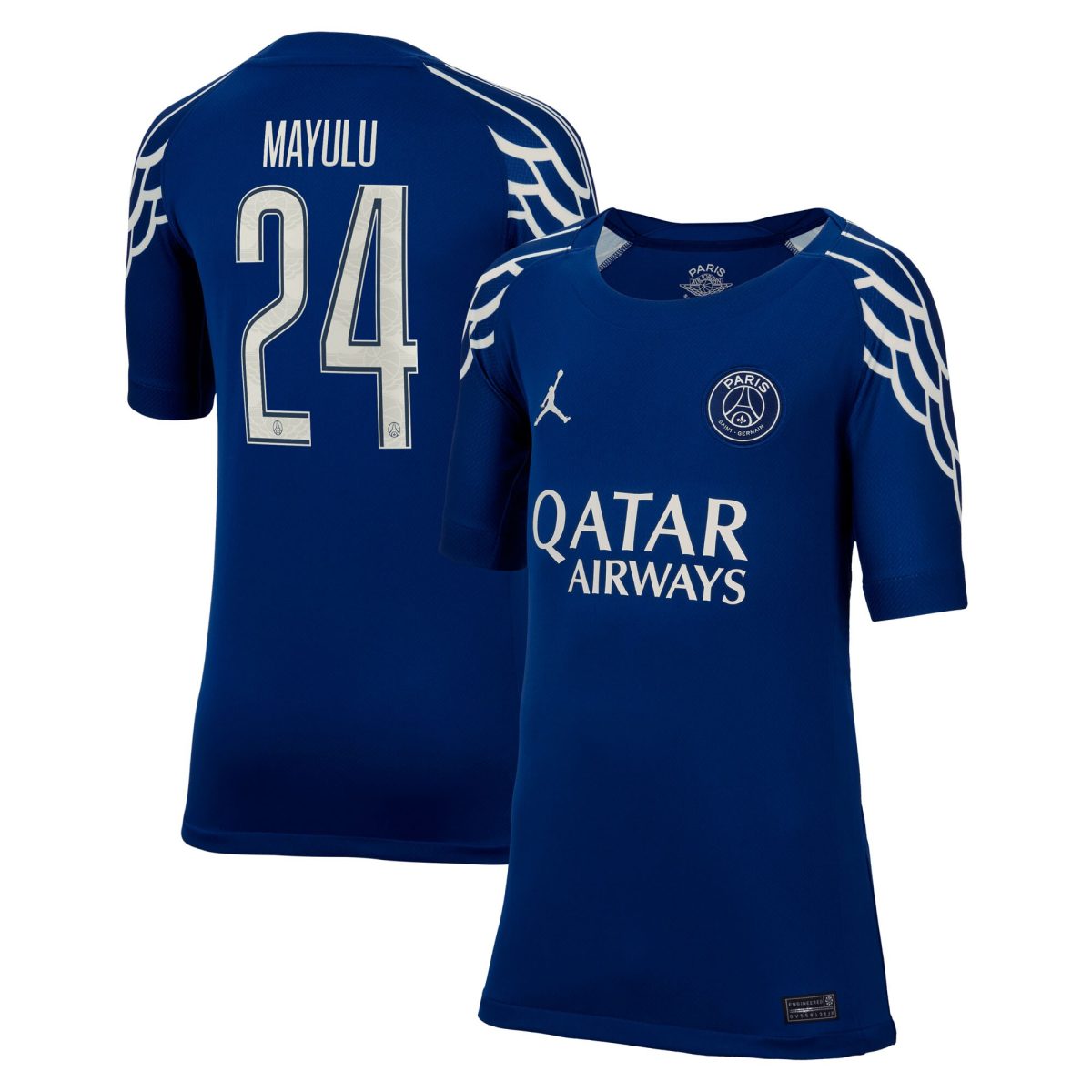maglia jordan fourth stadium del psg 2024-25 – bambini con stampa cup mayulu 24 Collezione | Kit e Maglie PSG