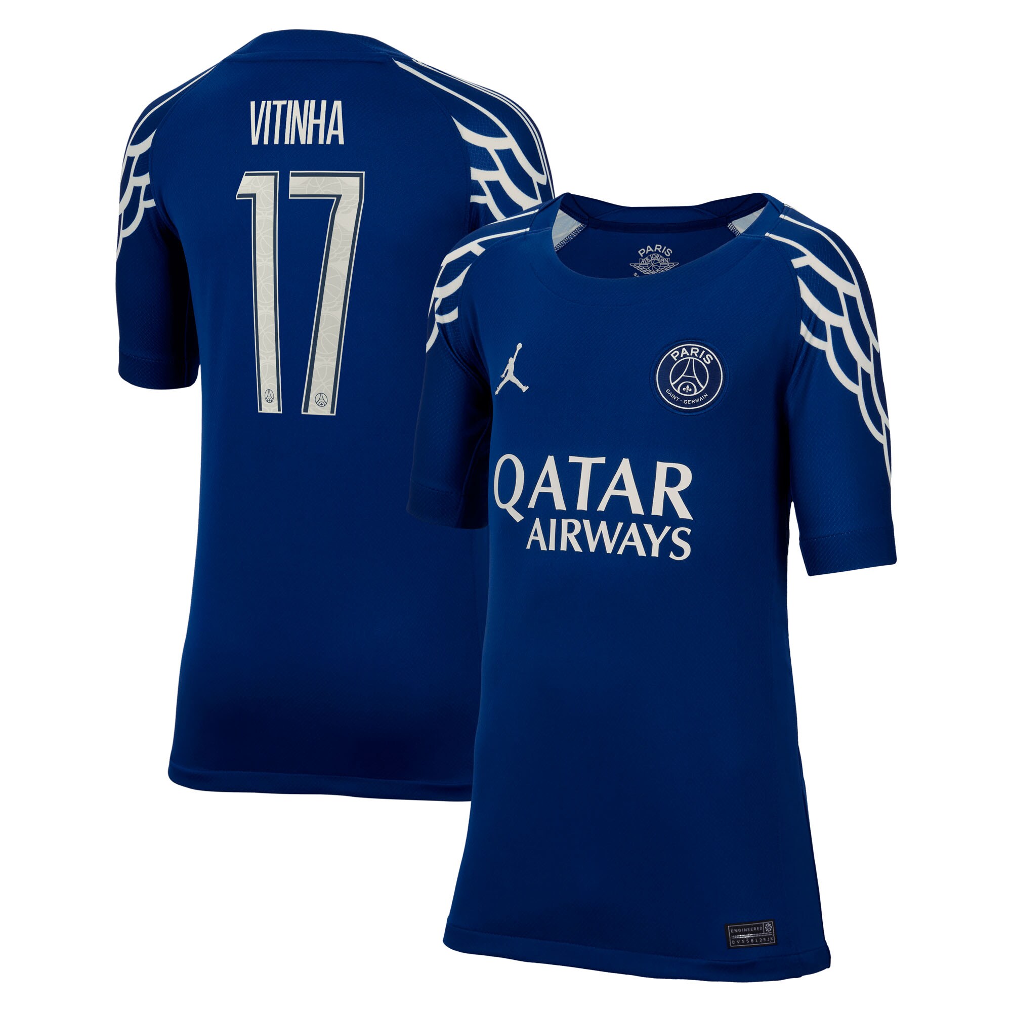 maglia jordan fourth stadium del psg 2024-25 – bambini con stampa cup vitinha 17 Collezione | Kit e Maglie PSG