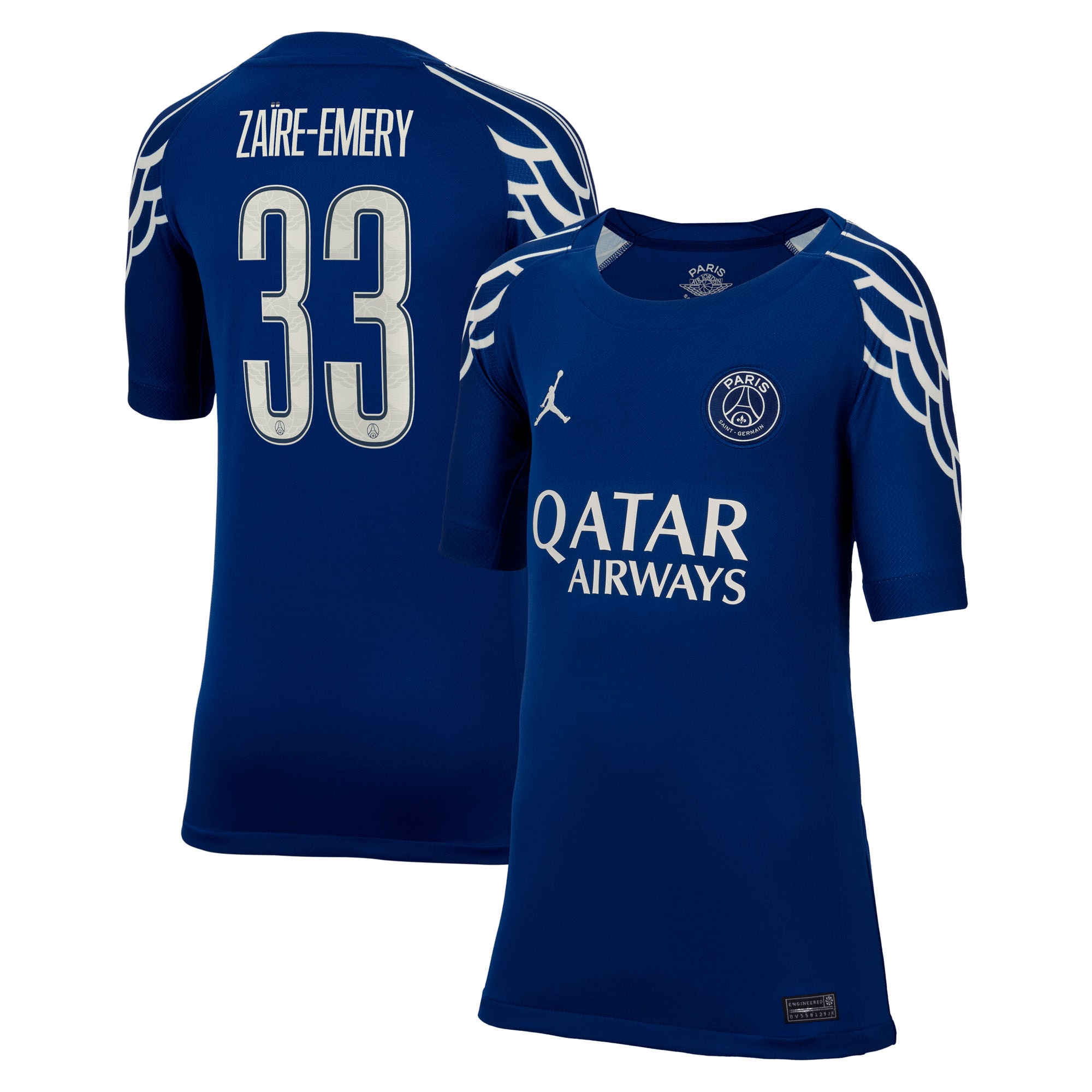 maglia jordan fourth stadium del psg 2024-25 – bambini con stampa cup zaire-emery 33 Collezione | Kit e Maglie PSG