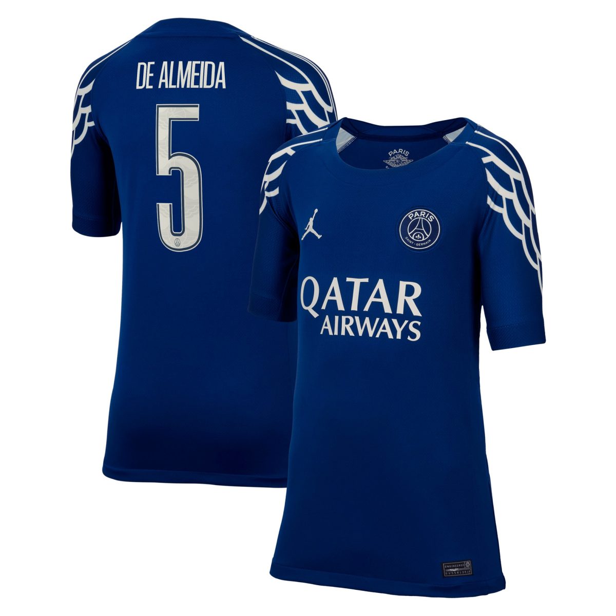 maglia jordan fourth stadium del psg 2024-25 – bambini con stampa de almeida 5 Collezione | Kit e Maglie PSG